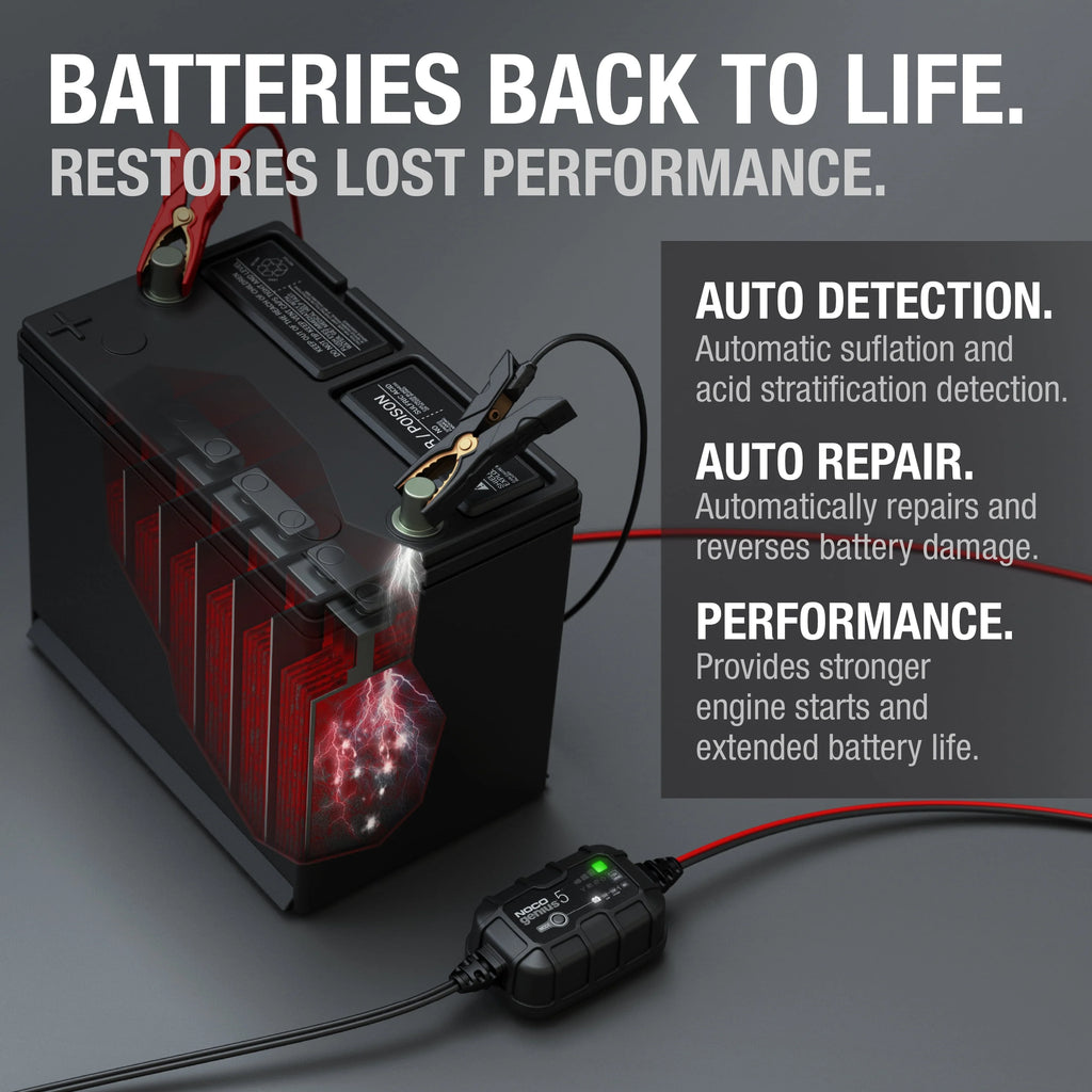 6V/12V 5A Smart Battery Charger and Maintainer H983