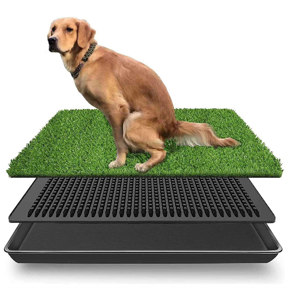 Fake Grass Dog Potty Pad with Tray B6103