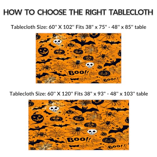 Skull Skeleton Rectangle Table Cloth 60 x 120 inch Fabric Tablecloth Q135285