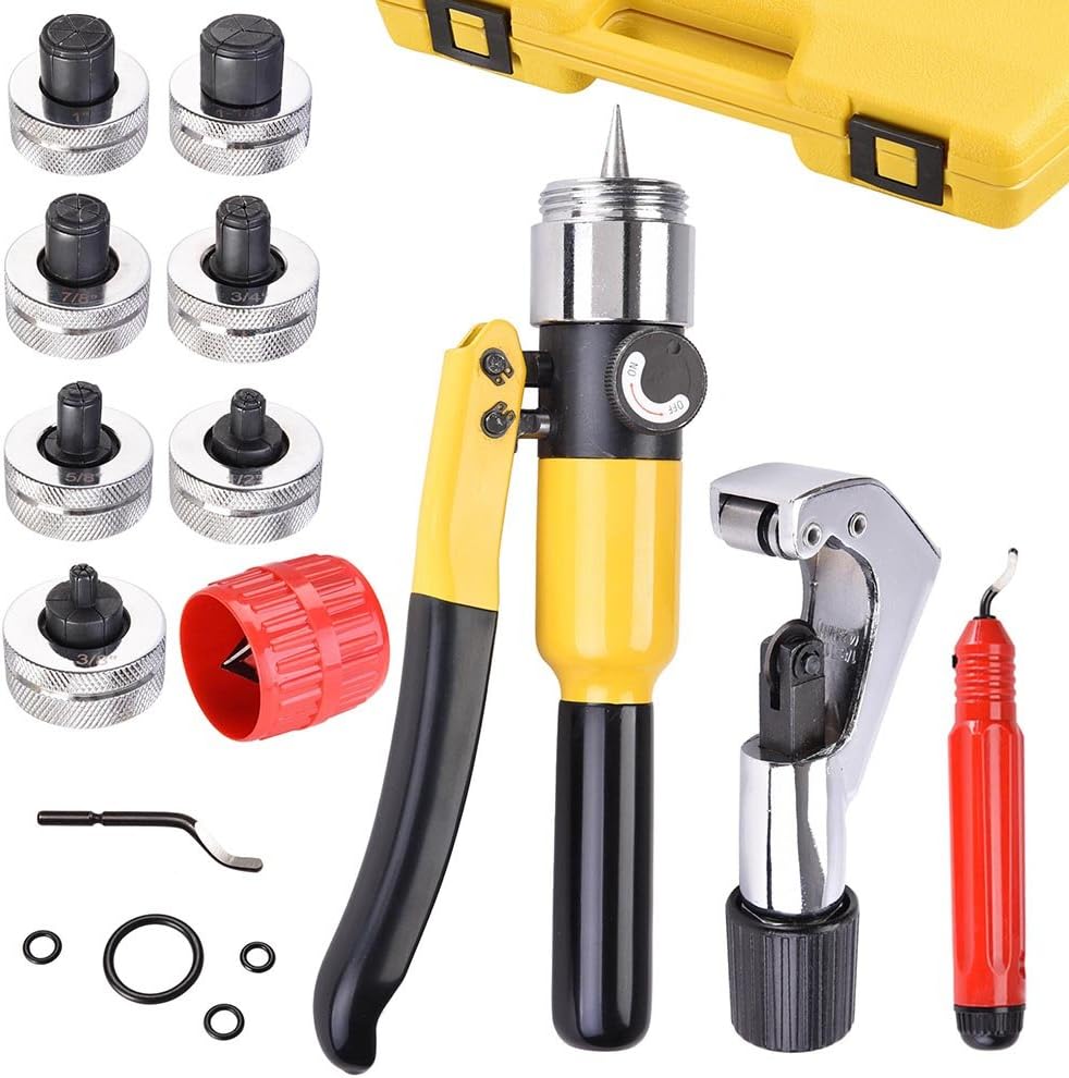 Hydraulic Tube Expander Swaging Tool Kit with Case J23133