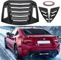 Side & Rear Window Louver ABS Matte Black W840069