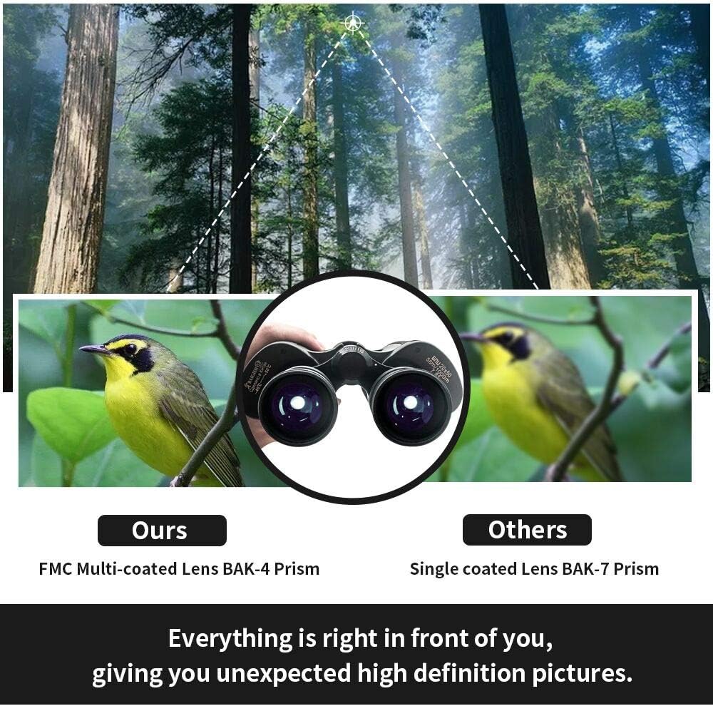10x50 Waterproof Binoculars with Case and Strap U3562