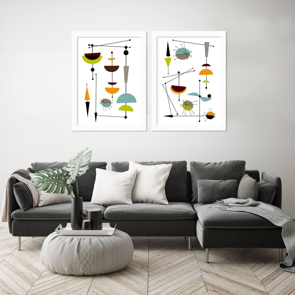 White Framed Print Set W8104