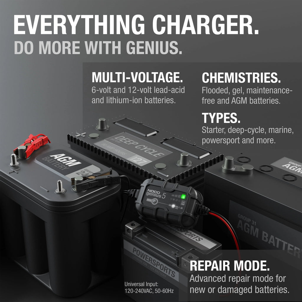 6V/12V 5A Smart Battery Charger and Maintainer H983