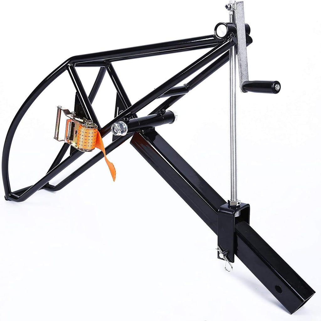 Black Motorcycle Hitch Hauler Carrier 2” Receiver S25399