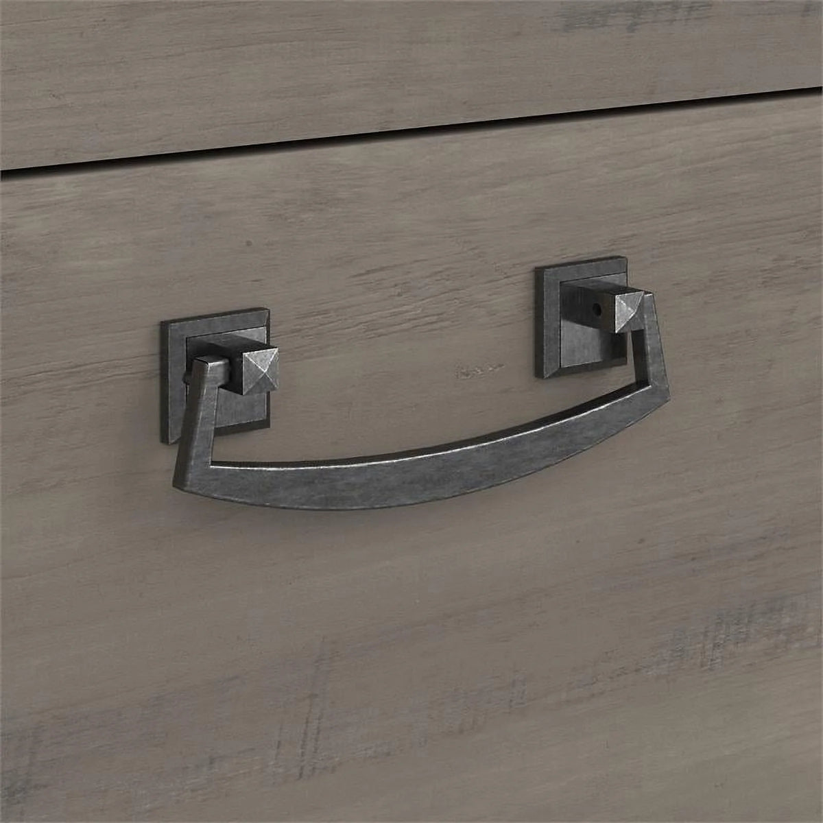 Driftwood Gray Engineered Wood Lateral File Cabinet Q26264