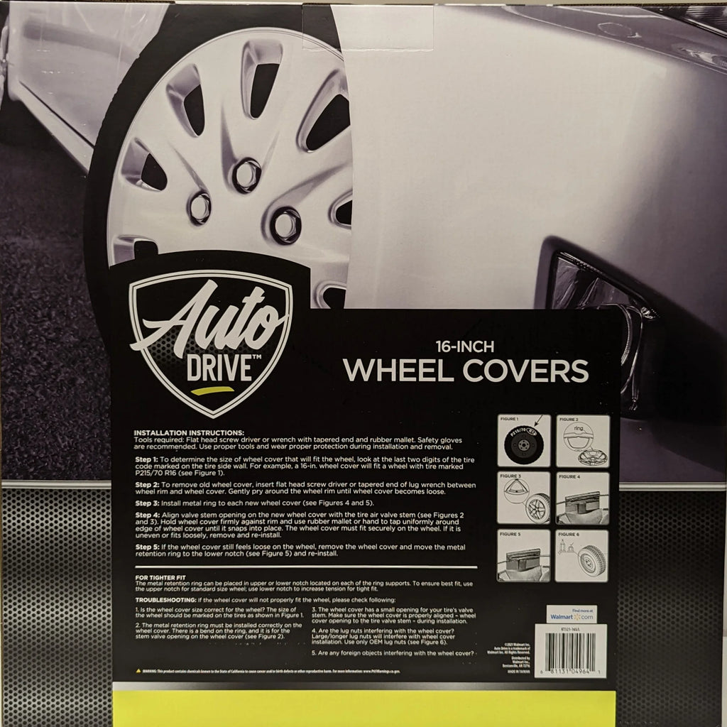 16-in Silver ABS Plastic Wheel Cover W388170