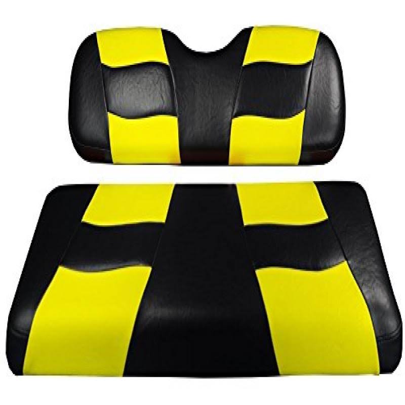 Black/Yellow Two-Seat Cover P33898