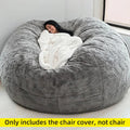 Large Round Soft Fluffy Bean Bag Chair Cover V459