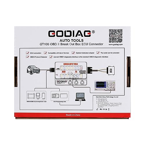 OBDII Breakout Box, OBD and CAN Protocol Detector W40326