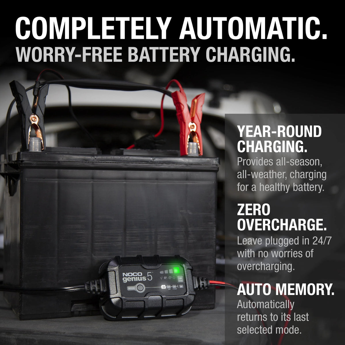 6V/12V 5A Smart Battery Charger and Maintainer H983
