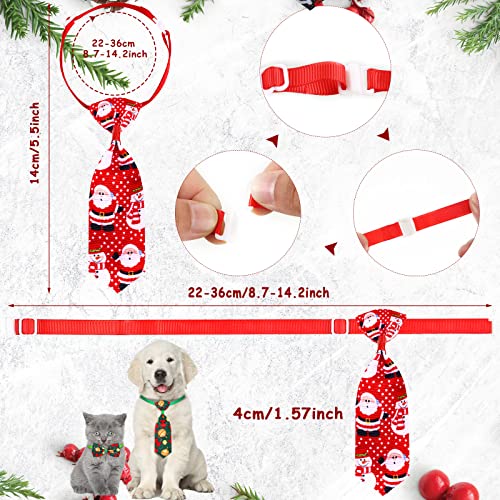 50 Pieces Dog Bow Tie Collar Set with Adjustable Collar G287632