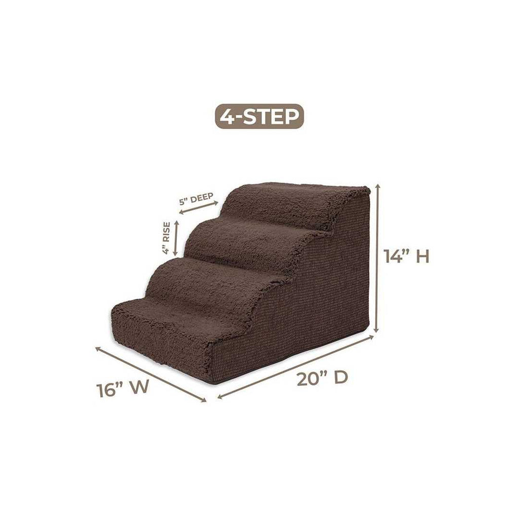 High Density Foam Scalloped Sherpa Top 4 Steps P8989