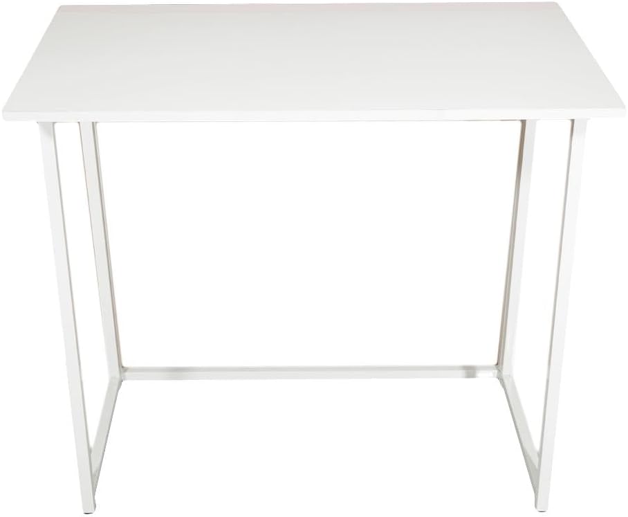 White Compact Folding Computer Desk S996537