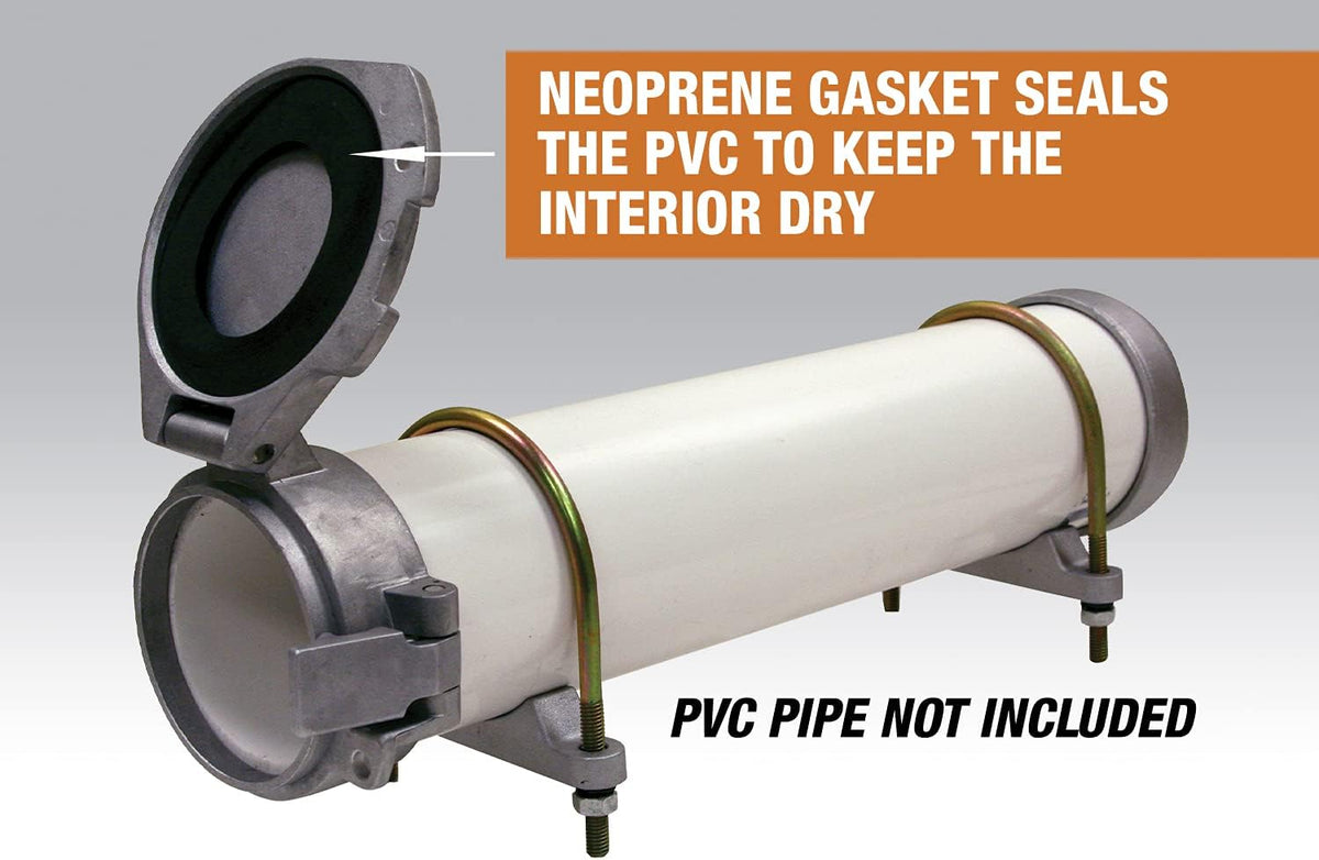 6 Inch Diameter White PVC Conduit Carrier Kit D427189