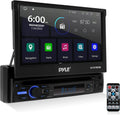 Car Stereo Video Receiver with Fold-Out Touchscreen Display Q7217