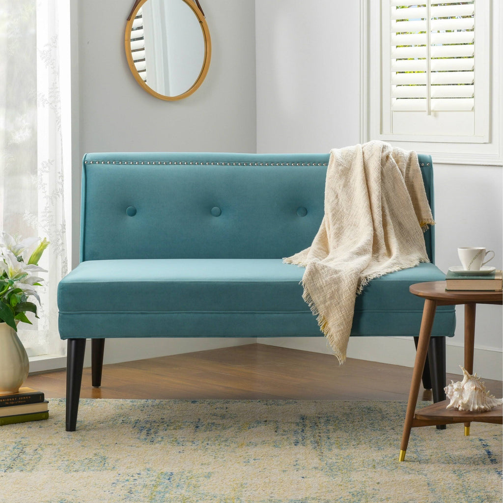 Midnight Blue Accent Settee B30033