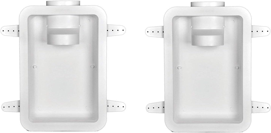 White 4" Recessed Dryer Vent Box (Pack of 2) M29694