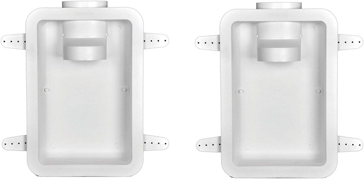 White 4" Recessed Dryer Vent Box (Pack of 2) M29694
