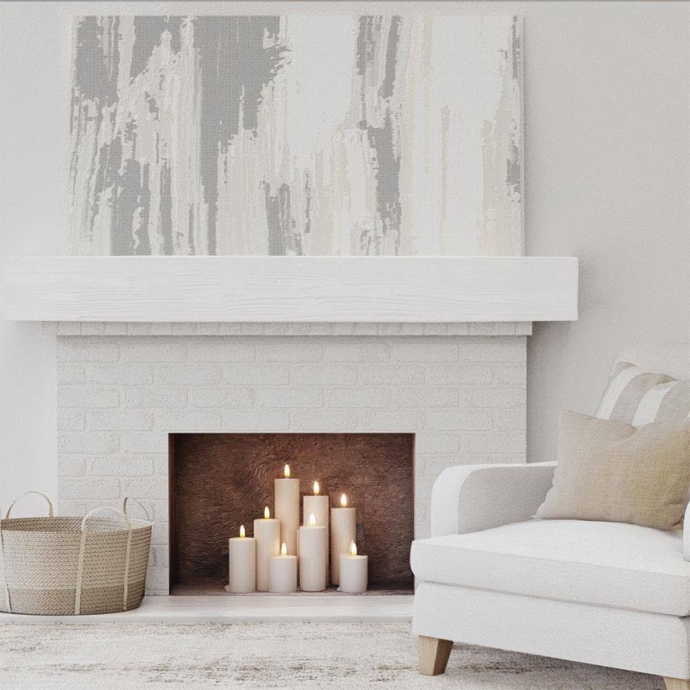 Sandblasted Faux Wood Fireplace Mantel G101823