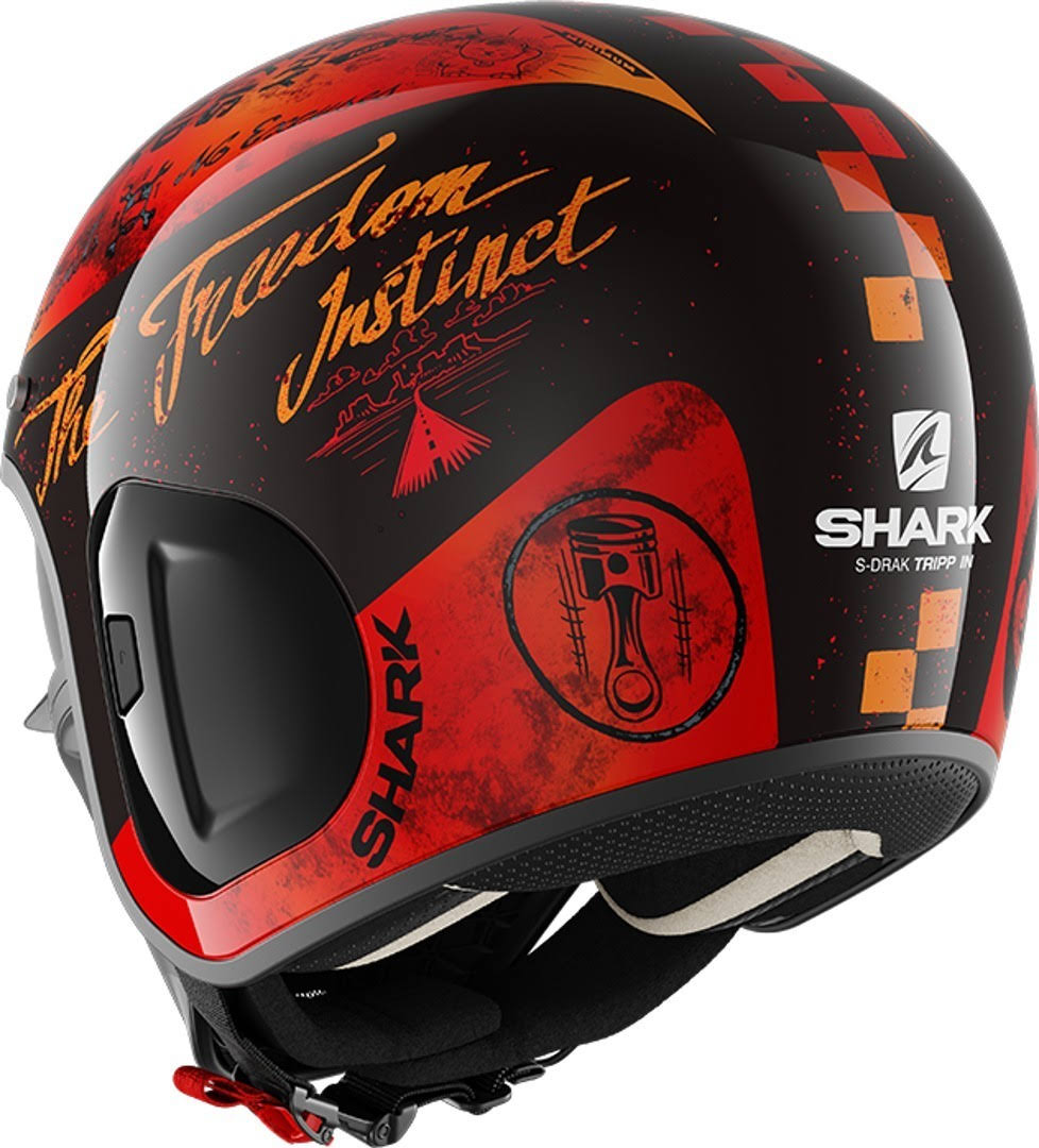 Black Orange Helmet T4887