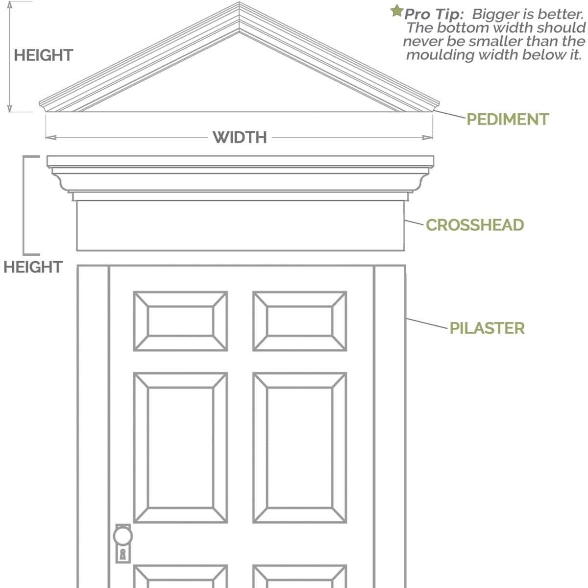 Plain PVC Pilaster with Standard Capital & Base (Pair) H2202