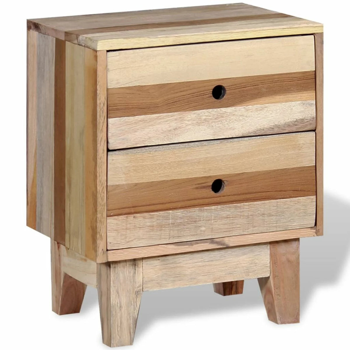 Solid Reclaimed Wood Bedside Cabinet Z7515