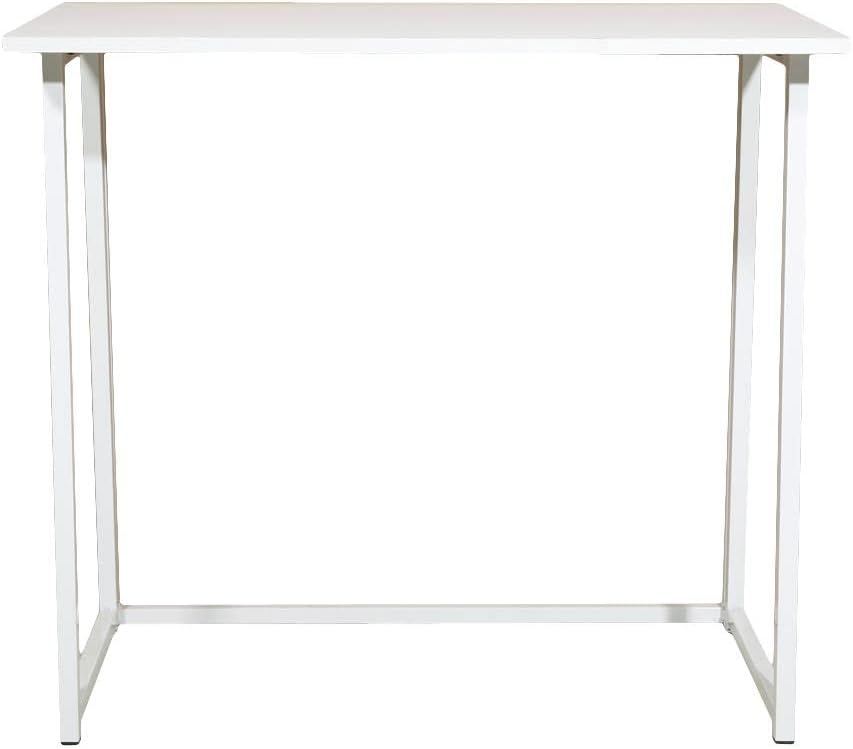 White Compact Folding Computer Desk S996537
