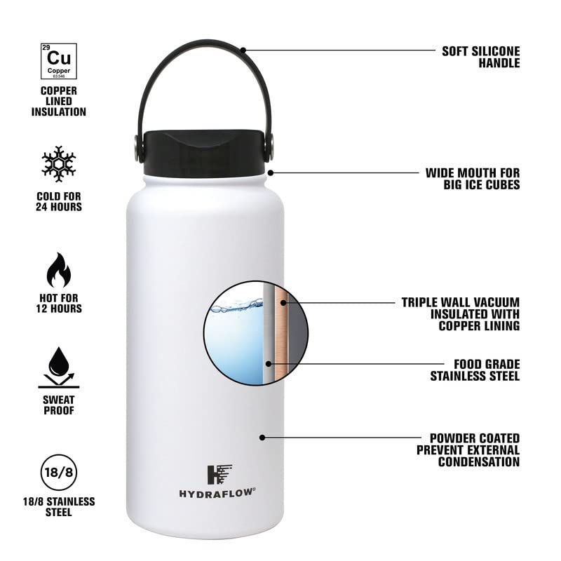 25oz Powder Navy Stainless Steel Vacuum Insulated Water Bottle J260