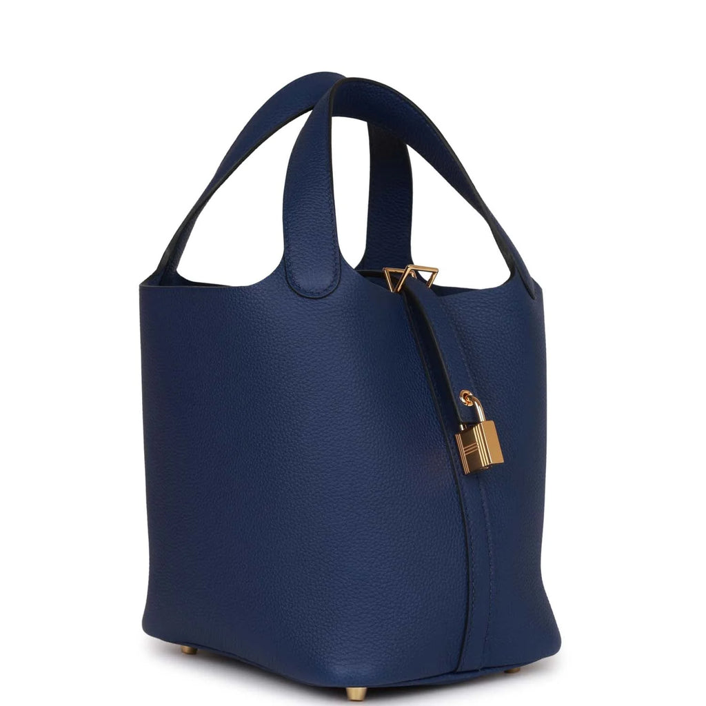 Bleu Saphir Clemence 18 Handbag J36623
