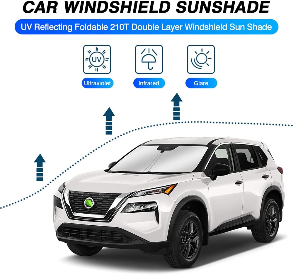 Custom Fit Windshield Sun Shade for Nissan Rogue Q6721