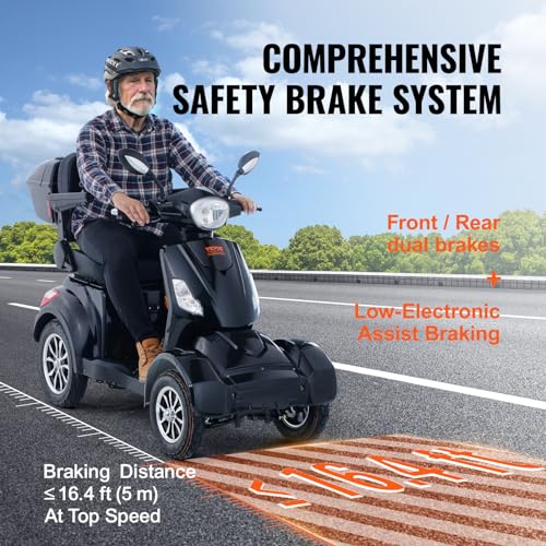 800W All Terrain Electric Mobility Scooter with 500lbs Capacity W1405