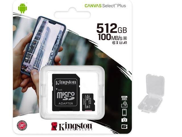 512 GB MicroSDXC Memory Card with SD Adapter W264