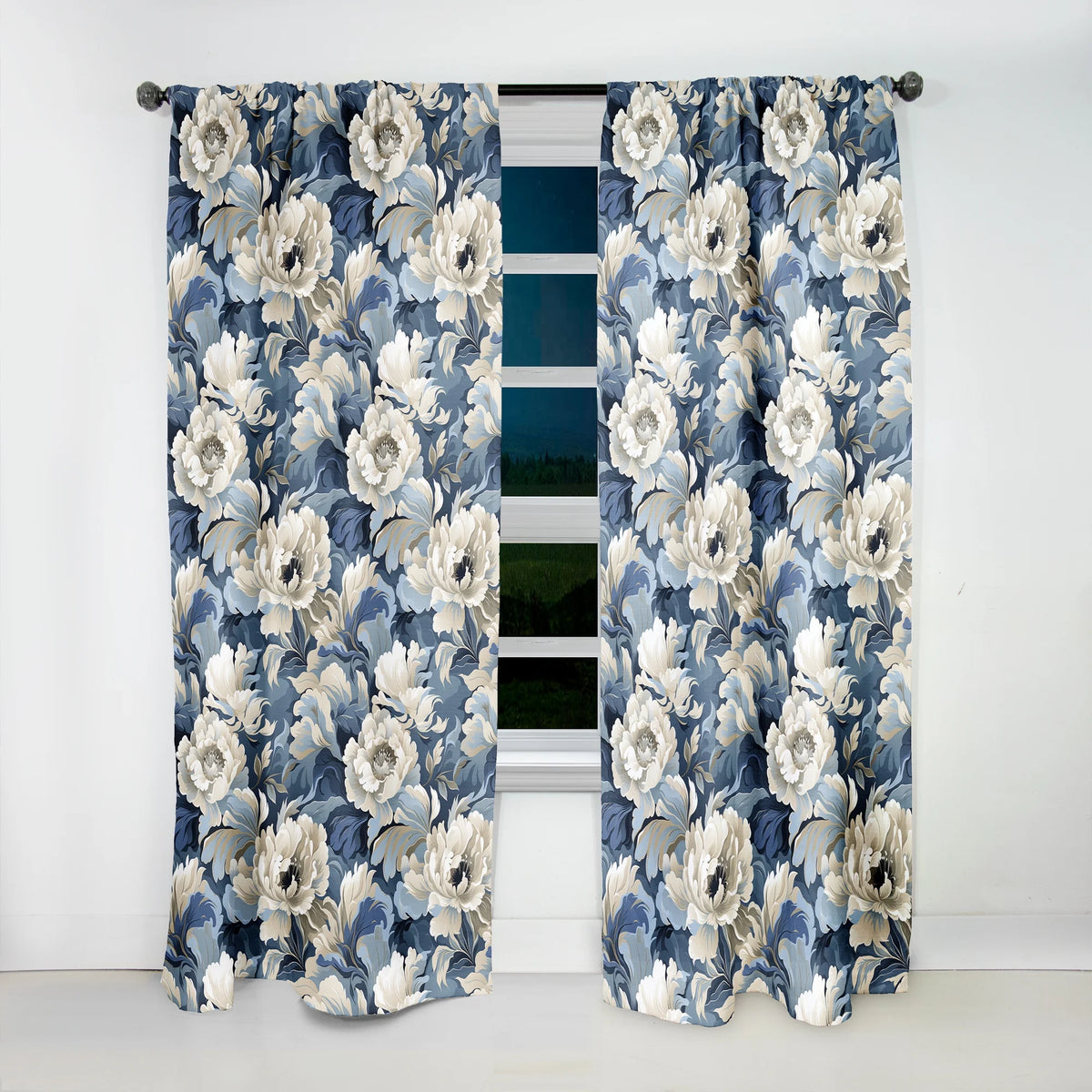 Floral Blackout Curtain Panels B664