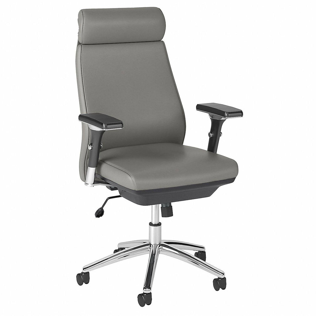 Light Gray Leather Executive Chair W82635