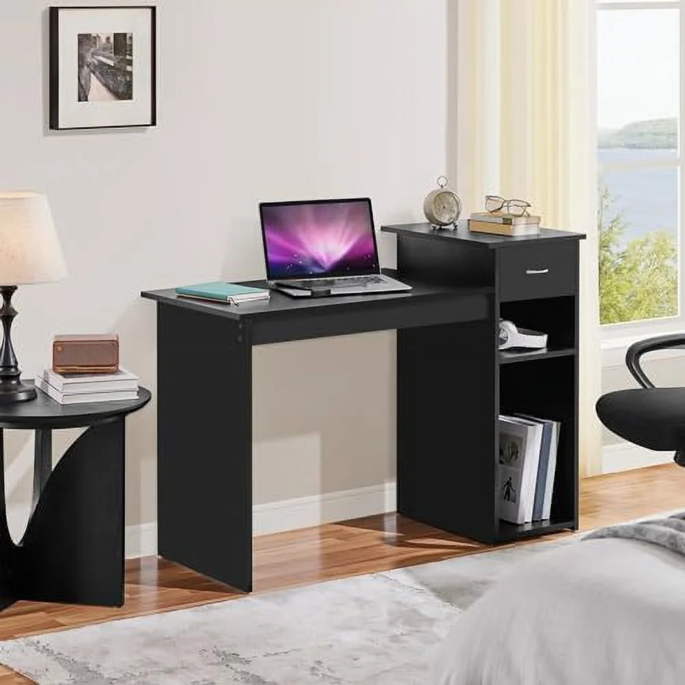 47 inch Computer Desk with Drawers and Printer Shelf S51655
