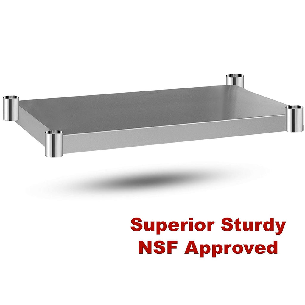 Stainless Steel 30 x 18 Inch Metal Table Cart with Caster Wheel V8559