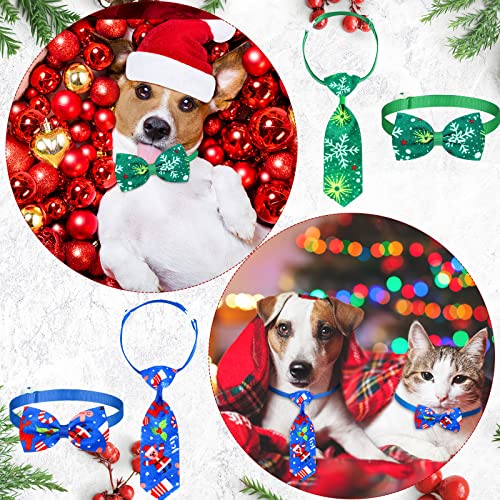 50 Pieces Dog Bow Tie Collar Set with Adjustable Collar G287632