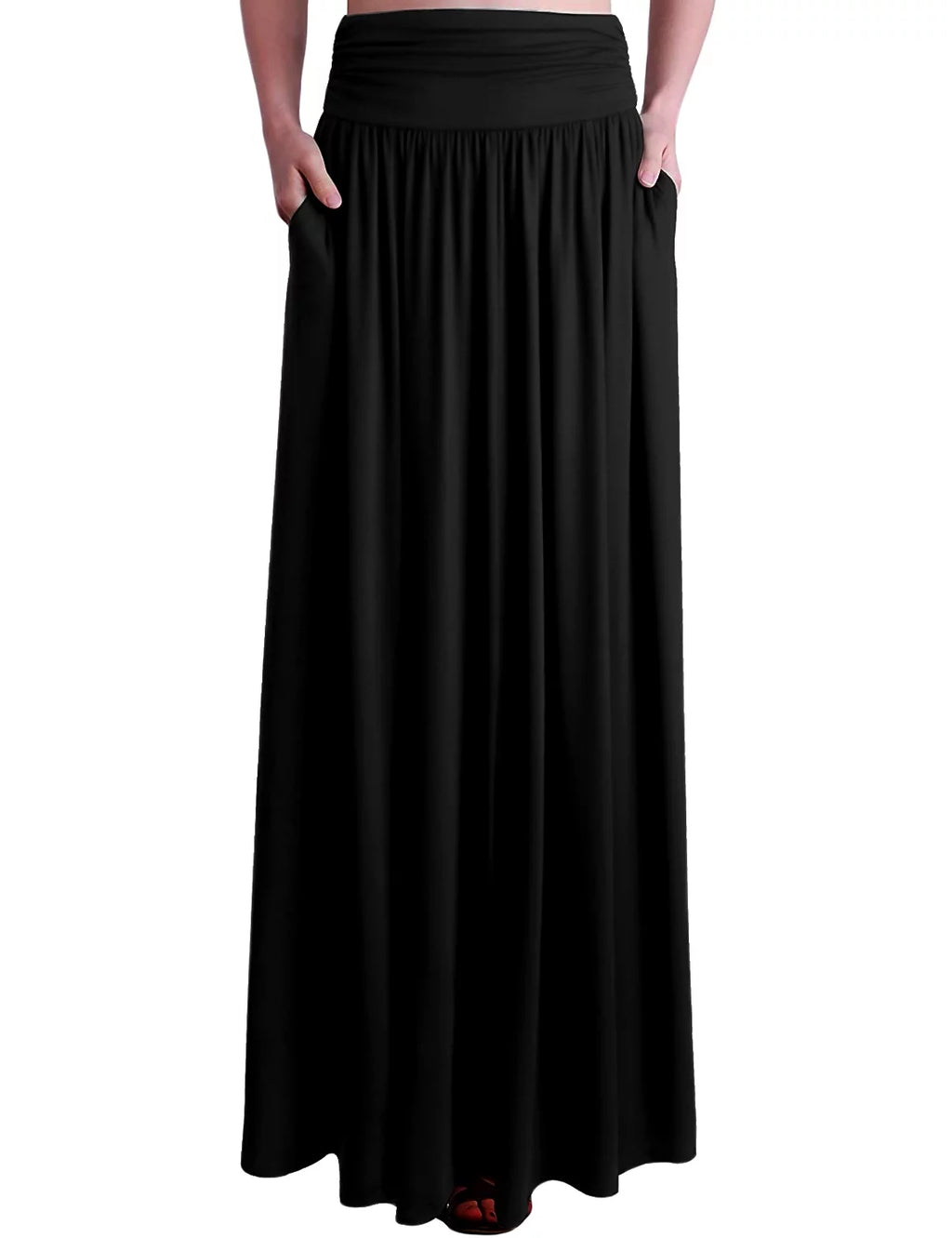 Women's Flowy Flared Comfy Maxi Skirt C98902