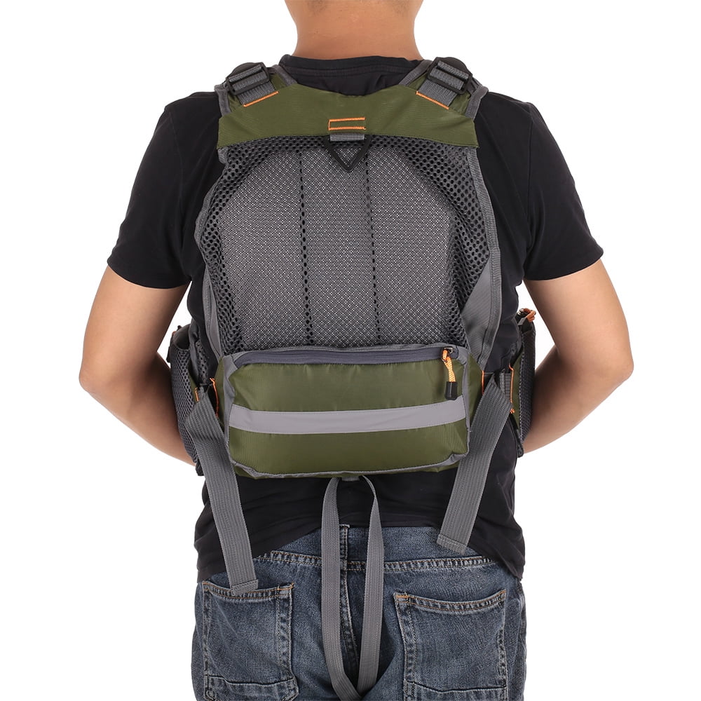Breathable Utility Vest with 11 Zippered Pockets and Reflectors B553861