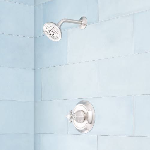 Brushed Nickel Pressure Balance Shower System J1089