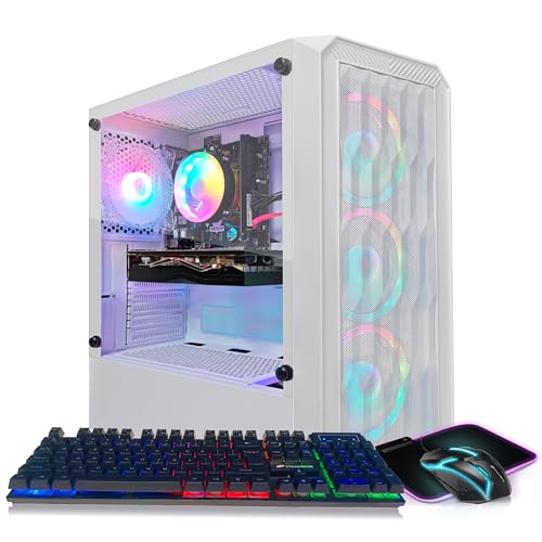 Gaming PC Desktop, GeForce RTX 2060 Super 8G, Intel Core I7 8th up to 4.1GHz, 16G DDR4, 1T SSD, WiFi 6, RGB Fan x6, Windows 11 Home O68831