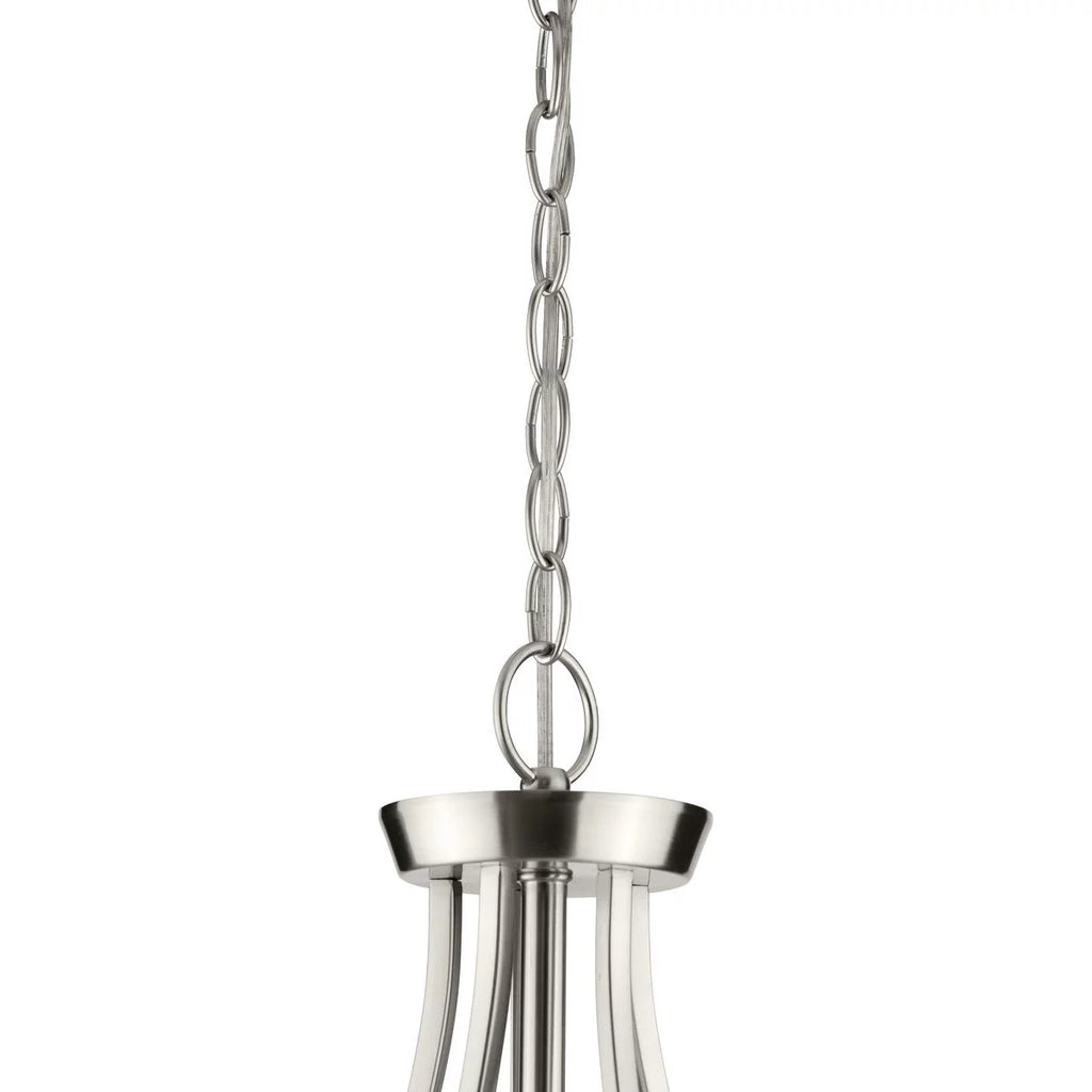 Brushed Nickel Clear Glass Modern Chandelier M40577