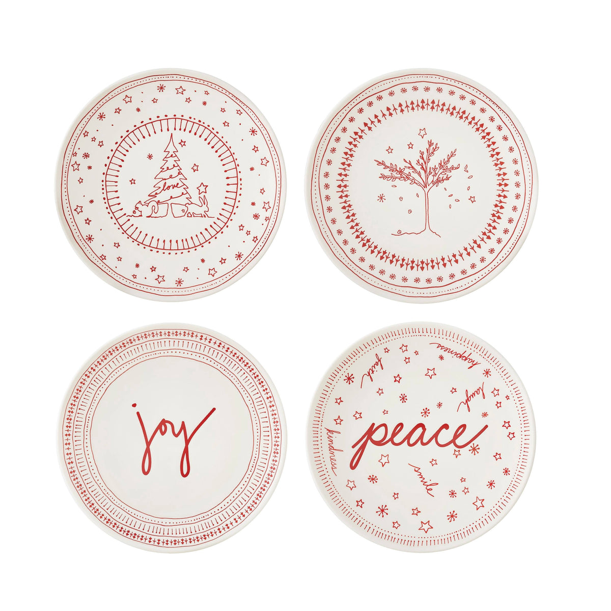 Holiday Accent Plate 6" Set of 4 E607953
