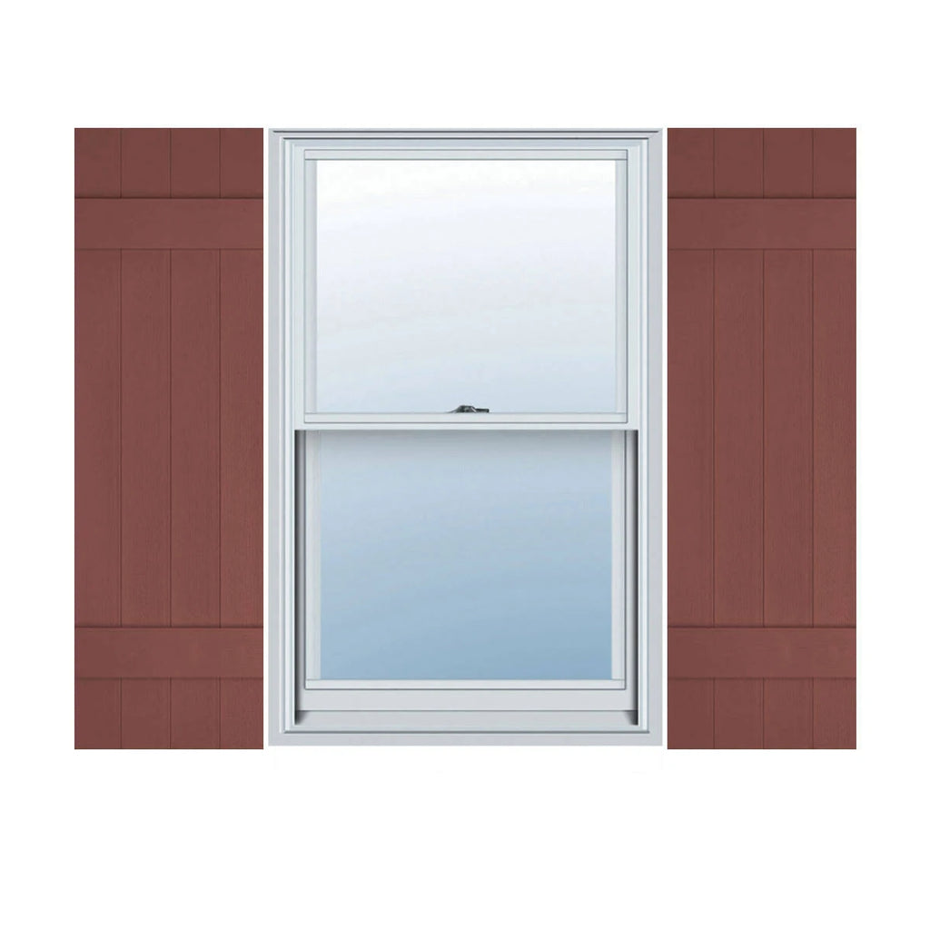 Lifetime Vinyl Board-n-Batten Shutters, Per Pair, 14 M357489