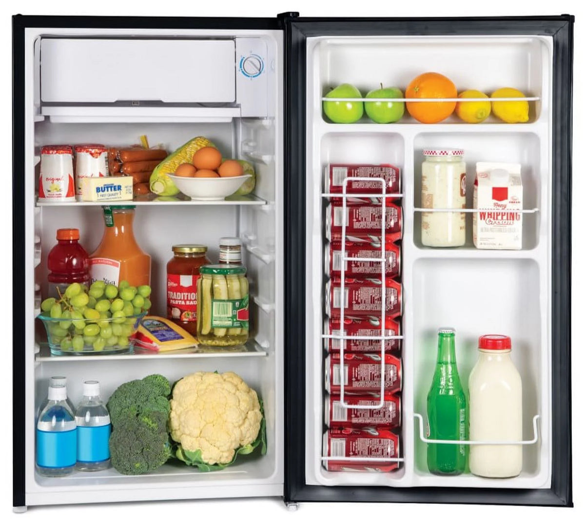 Black 3.2 Cu Ft Refrigerator with Freezer F4229