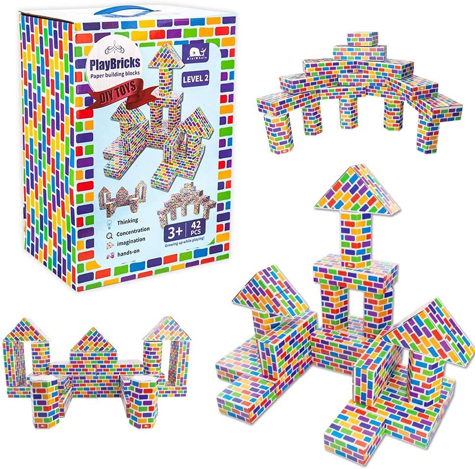 Jumbo Cardboard Building Blocks 42-Pack F744
