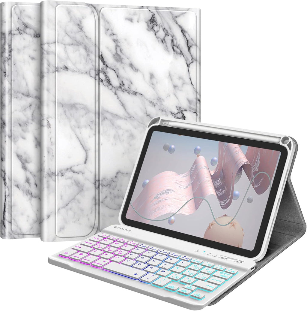 Lilac Purple Keyboard Case for iPad Mini 6 8.3 Inch with Detachable Bluetooth Keyboard C802547