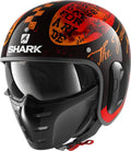Black Orange Helmet T4887