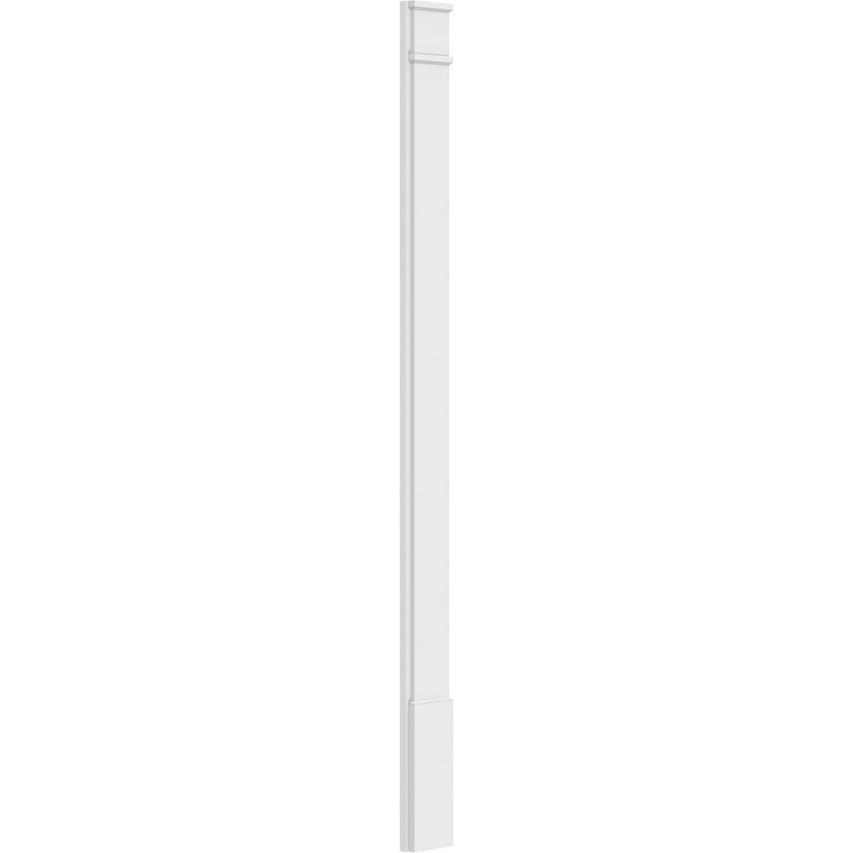 Plain PVC Pilaster with Standard Capital & Base (Pair) H2202